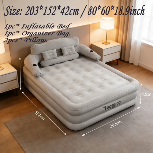 Inflatable high raised double - raised,