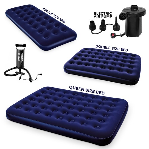 Double single airbed flocked - double,