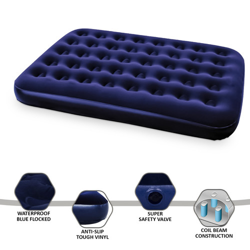 Inflateable double flocked - double, air