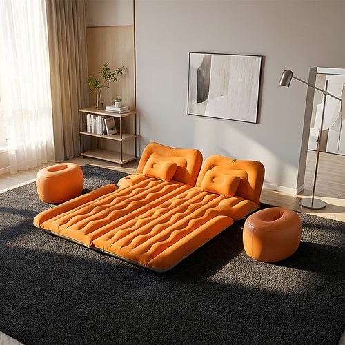 Double flocked camping - double,